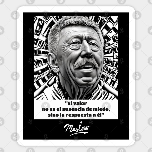 ABRAHAM MASLOW Magnet by WISDOM HEARTS MX